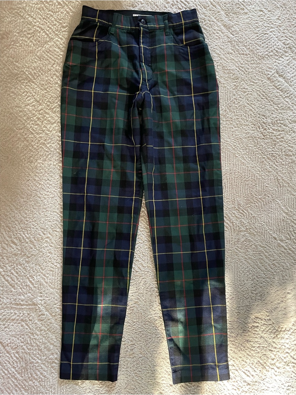 Vintage plaid club Monaco pants